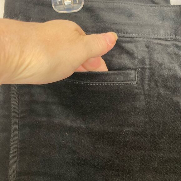 LOFT NWOT evening pants velvet w/ two row of ribbon side stripes & pockets 8/29 - Picture 4 of 11